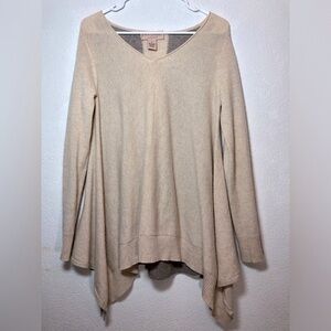 Philosophy Cashmere Sweater in Gray and Cream size s
